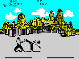 Fist II title screen for ZX Spectrum